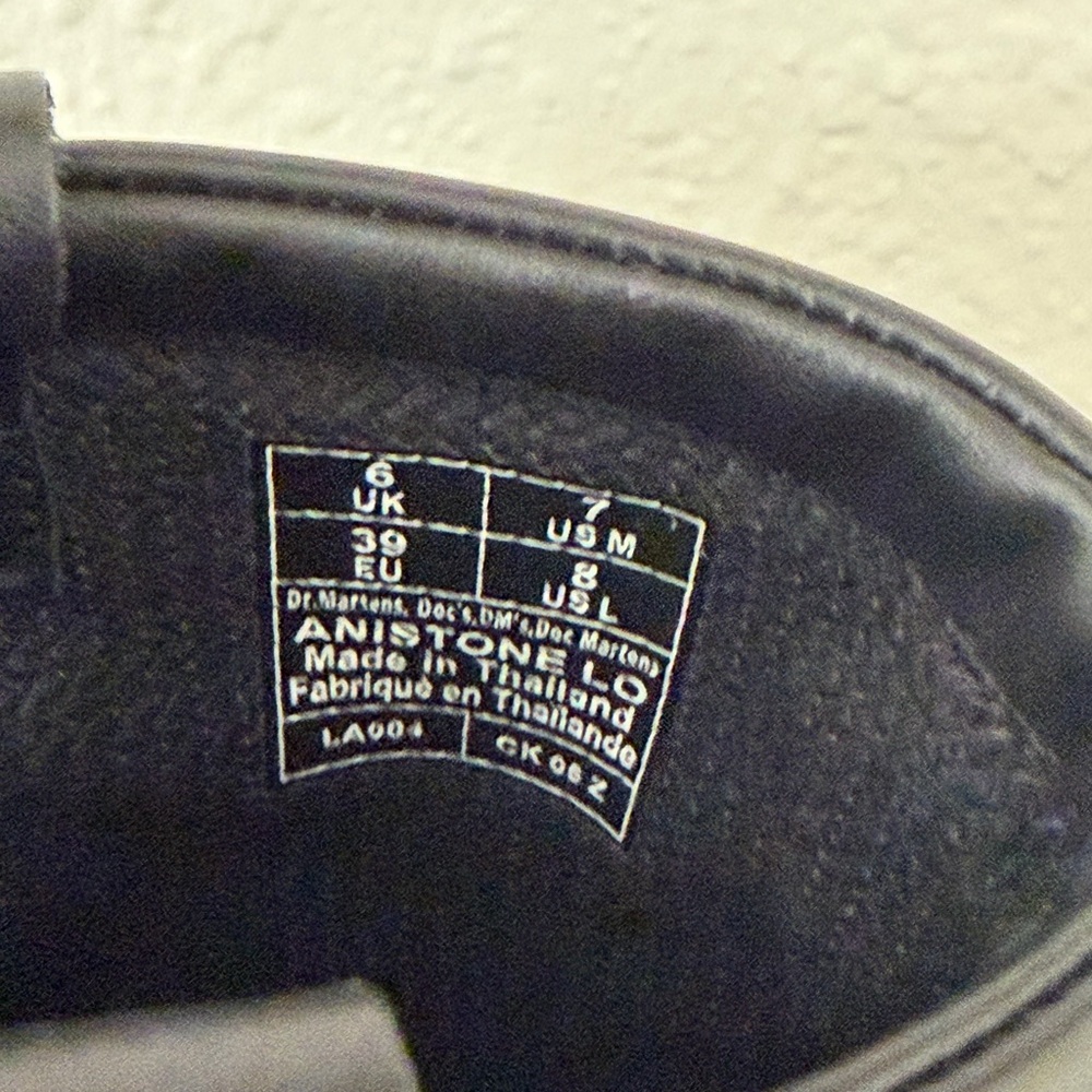 Dr. Martens Anistone Lo Leather Biker Boots Black leather - Picture 9 of 10